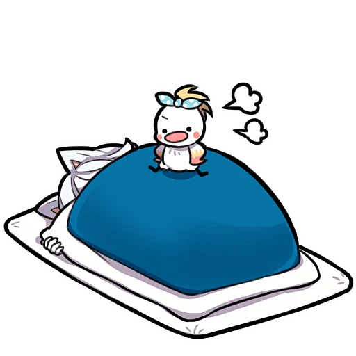 😴 Стикер «Белый котенок 4» для Telegram