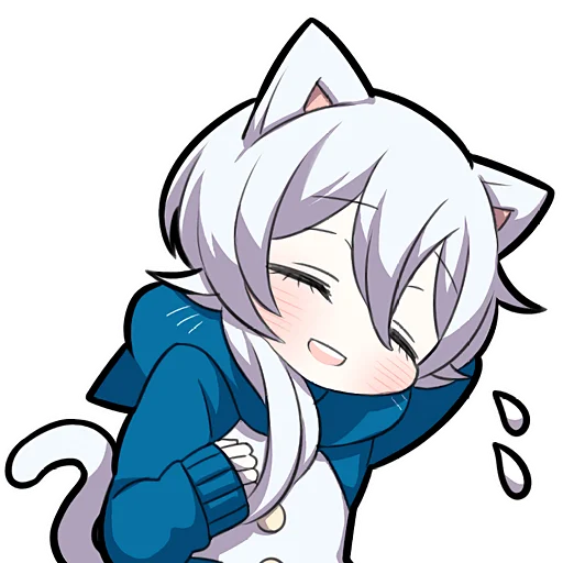 ☺️ Стикер «Белый котенок 4» для Telegram