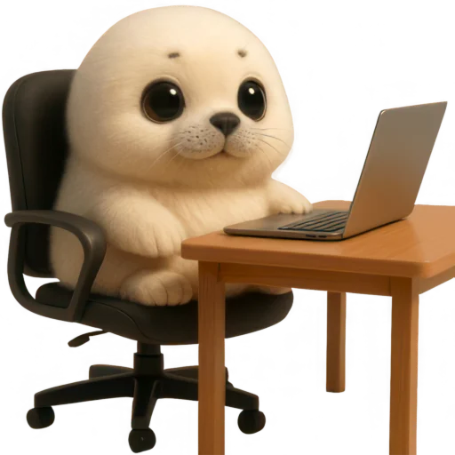 💻 Стикер «Белый тюлень» для Telegram