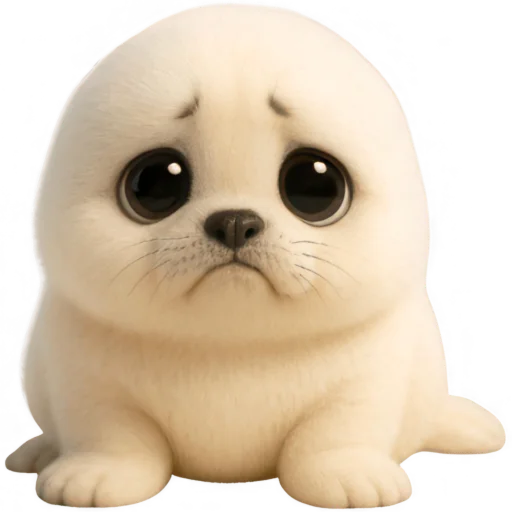 🥺 Стикер «Белый тюлень» для Telegram