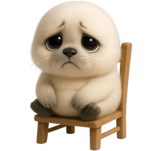 🥺 Стикер «Белый тюлень» для Telegram