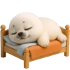 😴 Эмодзи «Белый тюлень» для Telegram