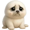 😭 Эмодзи «Белый тюлень» для Telegram