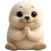 🙏 Эмодзи «Белый тюлень» для Telegram