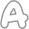 Стикерпак white alphabet для Telegram