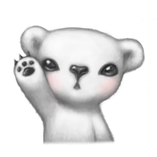 😥 Стикер «White Bear» для Telegram