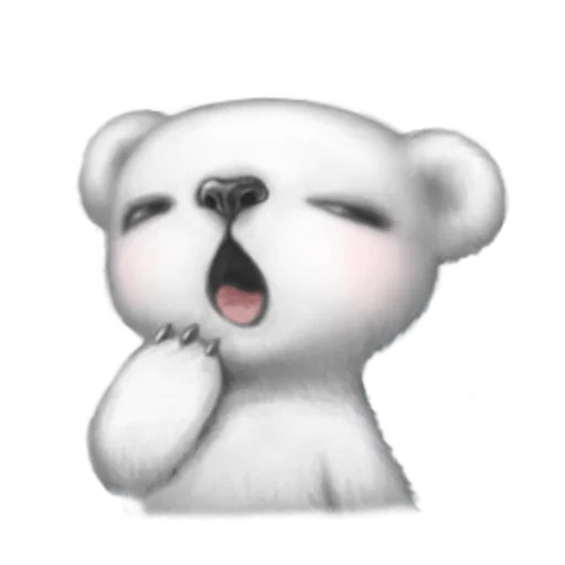 😧 Стикер «White Bear» для Telegram