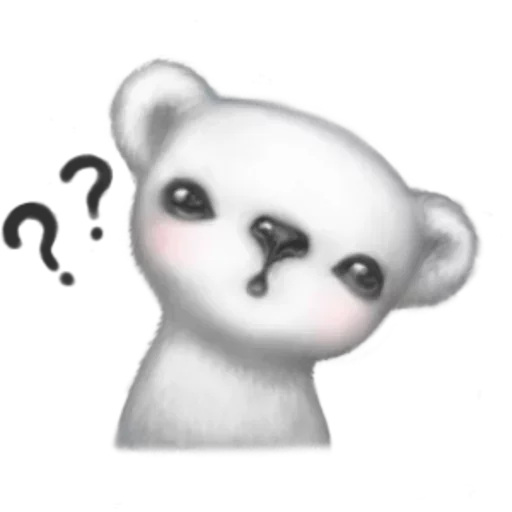 🙁 Стикер «White Bear» для Telegram