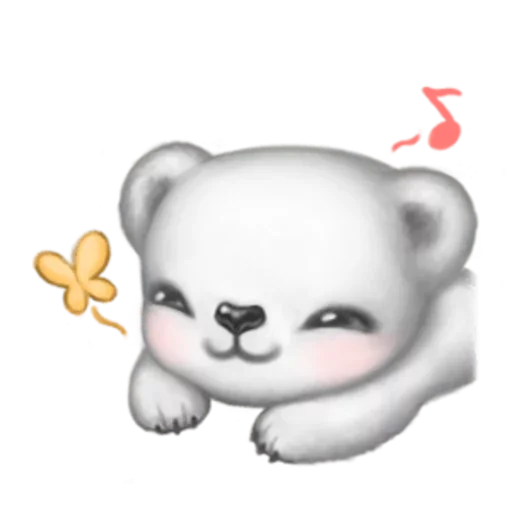 😥 Стикер «White Bear» для Telegram