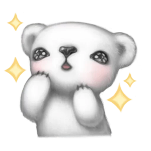 🤫 Стикер «White Bear» для Telegram