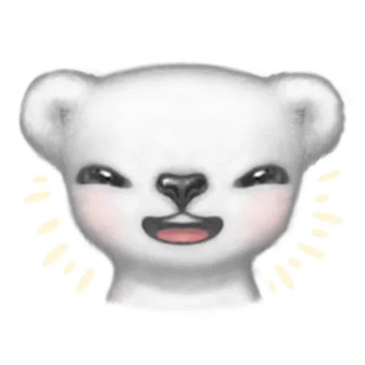 😑 Стикер «White Bear» для Telegram