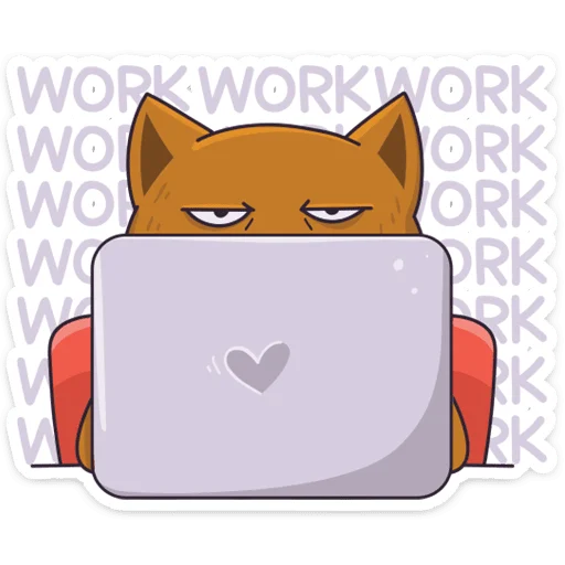 💻 Стикер «Девочка-панда и кот Барсик» для Telegram