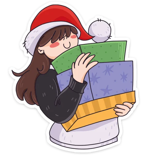 🎁 Стикер «Девочка-панда и кот Барсик» для Telegram