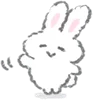👋 Эмодзи «White Bunny Emoji» для Telegram