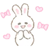 🥰 Эмодзи «White Bunny Emoji» для Telegram