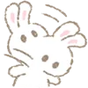 👍 Эмодзи «White Bunny Emoji» для Telegram