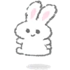 🙂 Эмодзи «White Bunny Emoji» для Telegram
