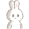 😐 Эмодзи «White Bunny Emoji» для Telegram