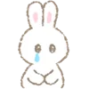 😢 Эмодзи «White Bunny Emoji» для Telegram