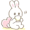 ☕️ Эмодзи «White Bunny Emoji» для Telegram