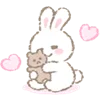 🤗 Эмодзи «White Bunny Emoji» для Telegram