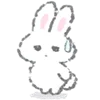 😓 Эмодзи «White Bunny Emoji» для Telegram