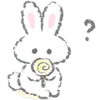 🍭 Эмодзи «White Bunny Emoji» для Telegram