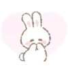 ❤️ Эмодзи «White Bunny Emoji» для Telegram