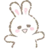 🤗 Эмодзи «White Bunny Emoji» для Telegram