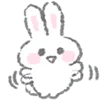 🥳 Эмодзи «White Bunny Emoji» для Telegram