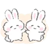 👫 Эмодзи «White Bunny Emoji» для Telegram