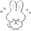 😖 Эмодзи «White Bunny Emoji» для Telegram