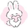 🤗 Эмодзи «White Bunny Emoji» для Telegram