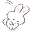🙏 Эмодзи «White Bunny Emoji» для Telegram