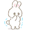 😢 Эмодзи «White Bunny Emoji» для Telegram