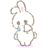 😪 Эмодзи «White Bunny Emoji» для Telegram