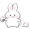 🫥 Эмодзи «White Bunny Emoji» для Telegram