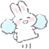 🤩 Эмодзи «White Bunny Emoji» для Telegram