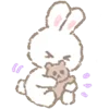 🤗 Эмодзи «White Bunny Emoji» для Telegram