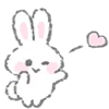 😉 Эмодзи «White Bunny Emoji» для Telegram
