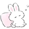 😴 Эмодзи «White Bunny Emoji» для Telegram