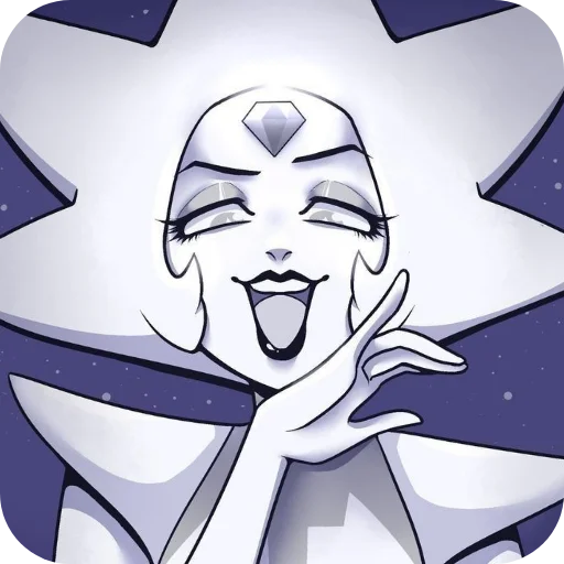 👄 Стикер «White Diamond» для Telegram