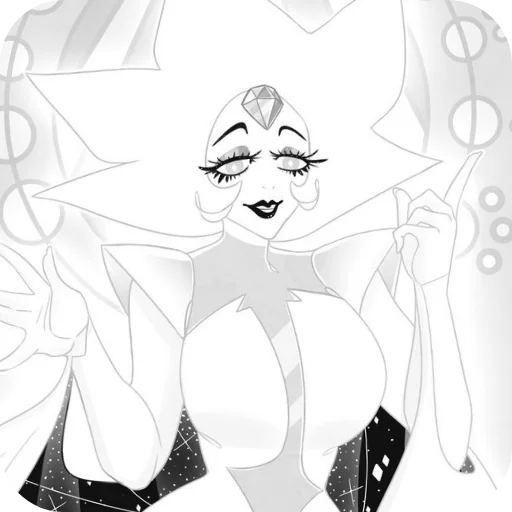 😁 Стикер «White Diamond» для Telegram
