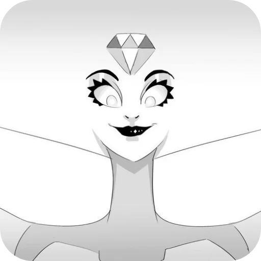 🙂 Стикер «White Diamond» для Telegram