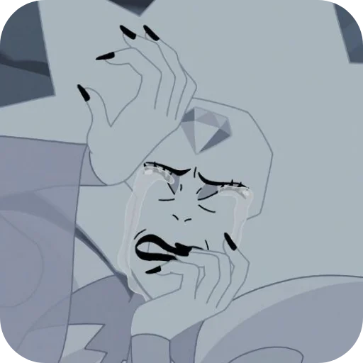 😭 Стикер «White Diamond» для Telegram