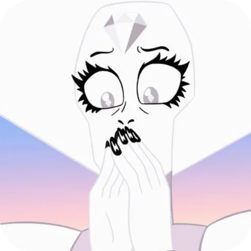 🤗 Стикер «White Diamond» для Telegram