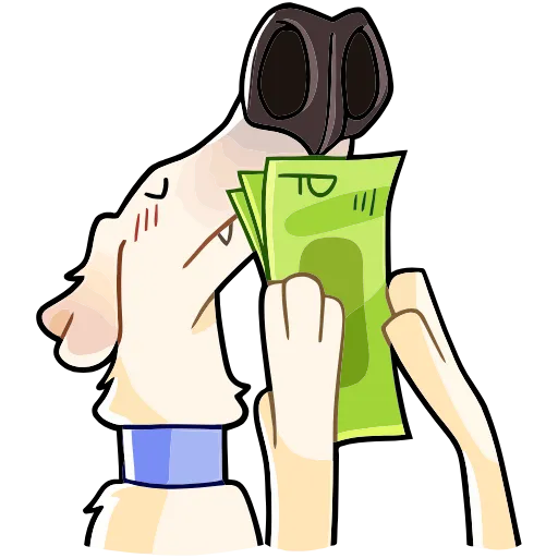 🤑 Эмодзи «Белый» для Telegram