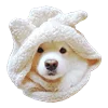 💂‍♂️ Эмодзи «White Dog Emoji» для Telegram