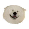 😁 Эмодзи «White Dog Emoji» для Telegram