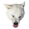 😡 Эмодзи «White Dog Emoji» для Telegram